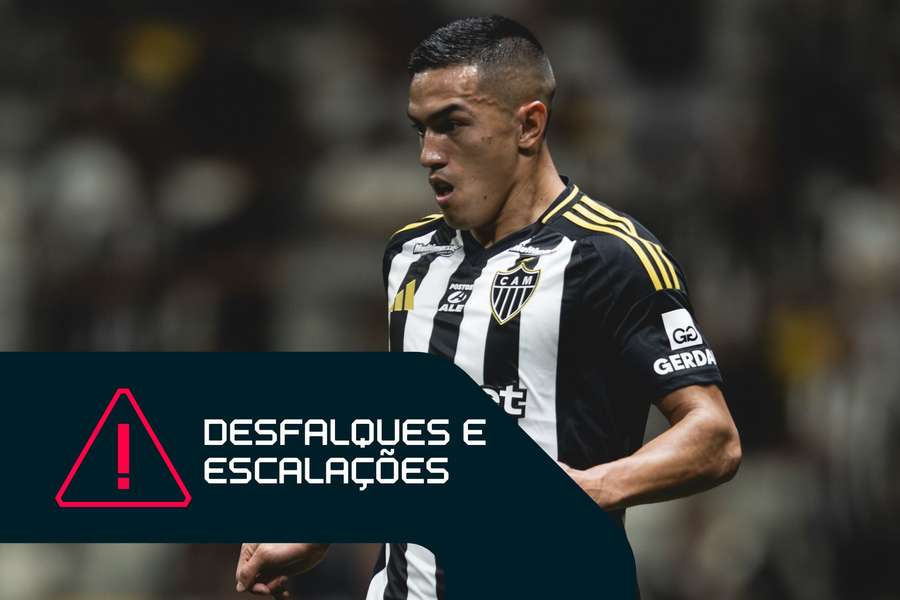 Cuello está machucado e desfalca Atlético-MG na 25ª rodada do Brasileirão