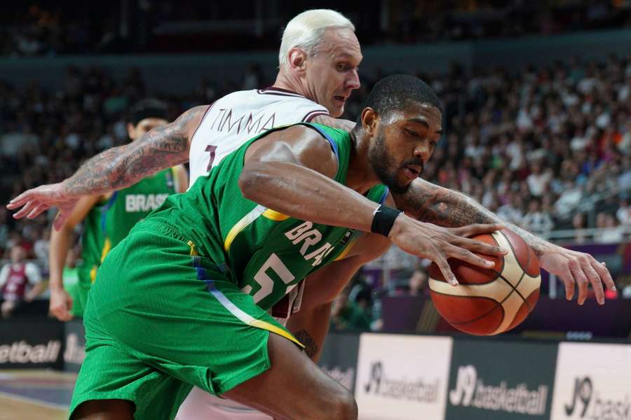 Bruno Caboclo fez uma ótima partida contra a Letônia