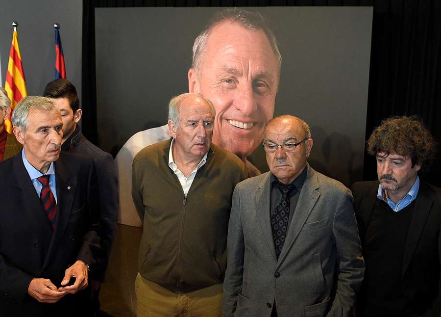 Bakero, en un acto recordando a Johan Cruyff