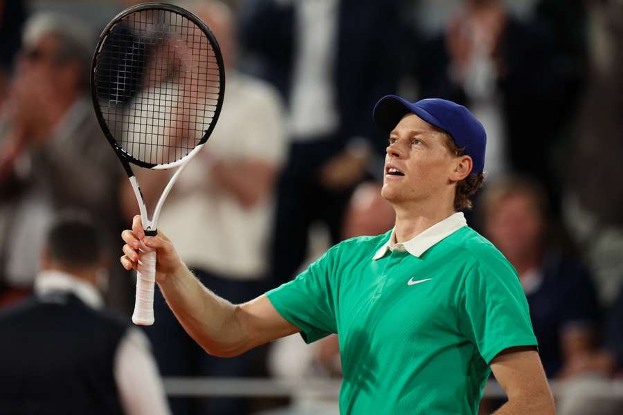 Sinner depois de vencer Rublev