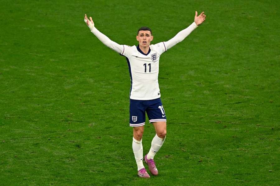 Phil Foden lors de la demi-finale face aux Pays-Bas.