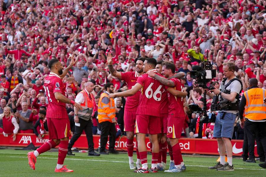 Liverpool oslavuje jubilejný 20. anglický titul.