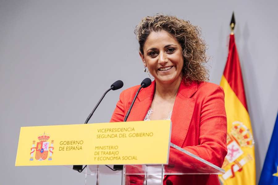 The president of La Liga Femenina de Fútbol, Beatriz Álvarez