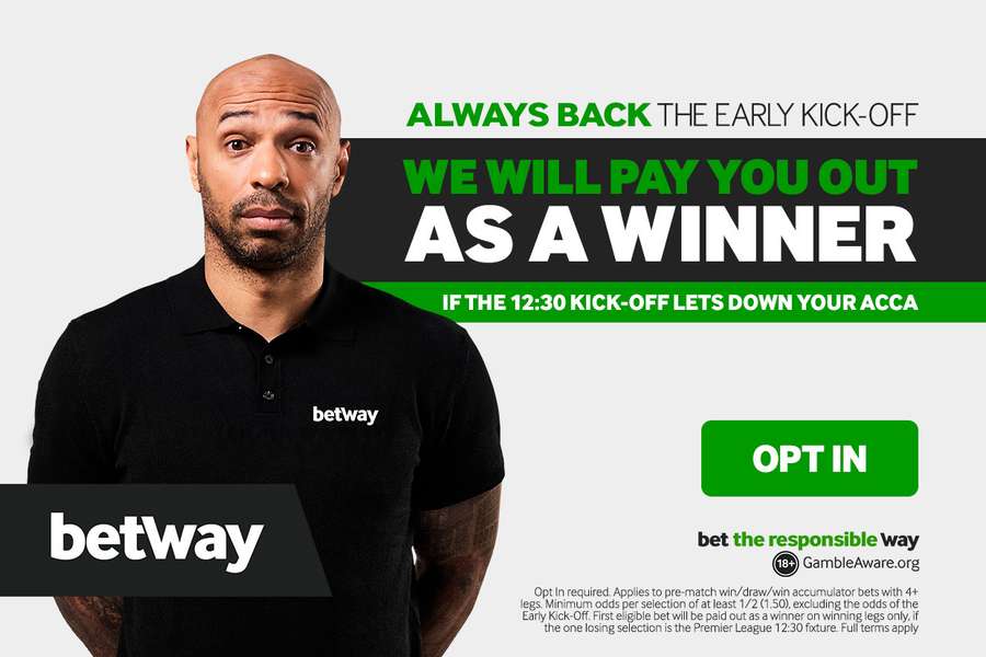 'Always Back The Early Kick-Off' with Thierry Henry and Betway