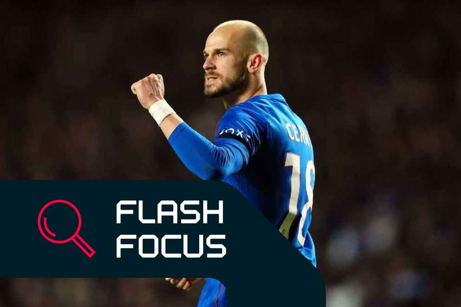 Václav Cerny com a camisa do Rangers 