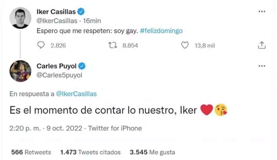 Il twit di Casillas e la risposta di Puyol