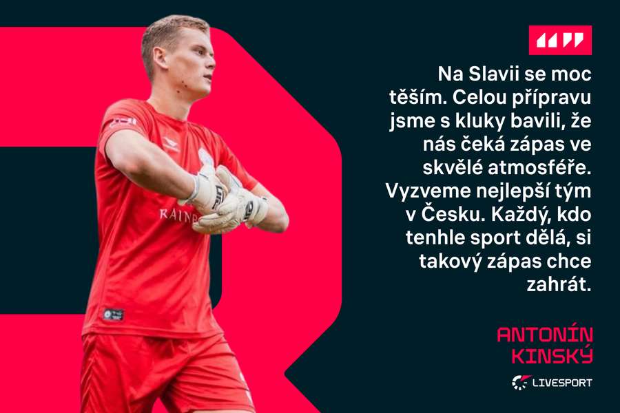 Brankář Vyškova Antonín Kinský před čtvrtfinále MOL Cupu