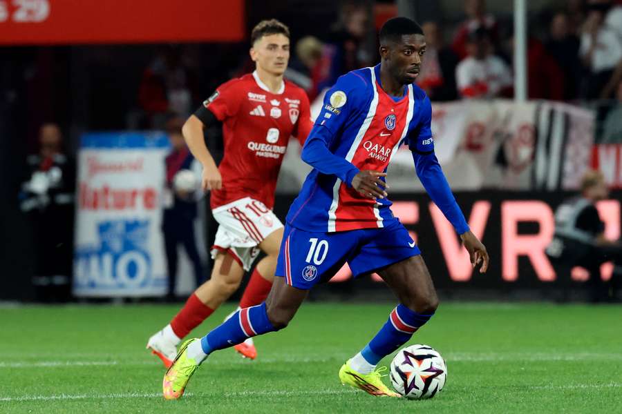 Dembélé à Brest dimanche soir.