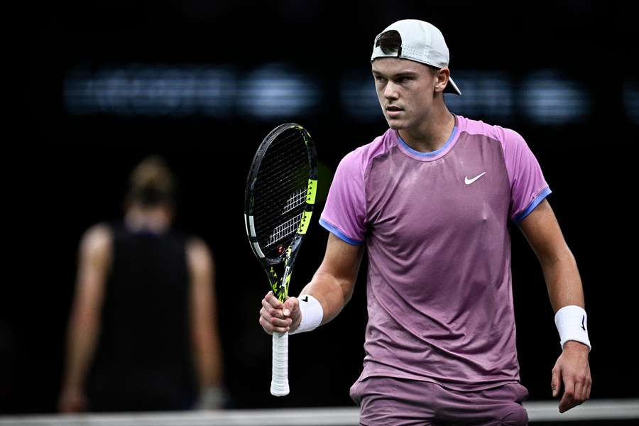 Holger Rune durante il Masters 1000 di Parigi