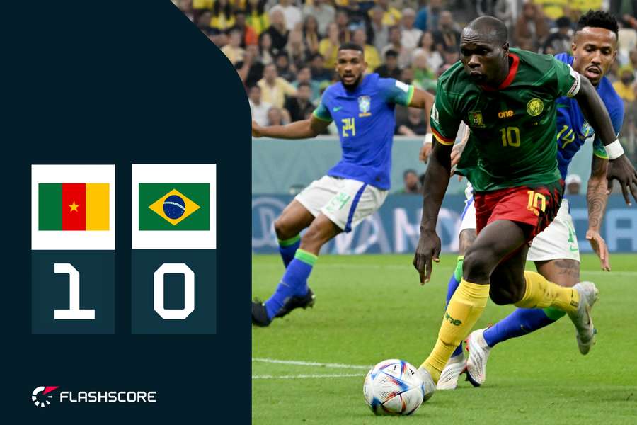 Aboubakar decretou derrota da seleção brasileira para Camarões