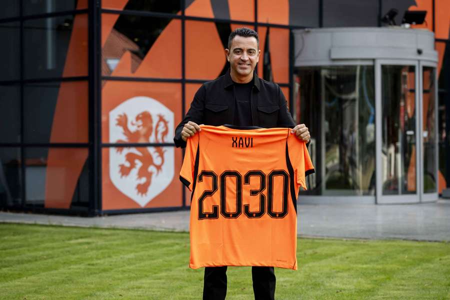 Xavi, en su presentación