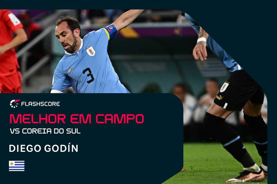 Godín é o mais velho uruguaio a jogar num Mundial