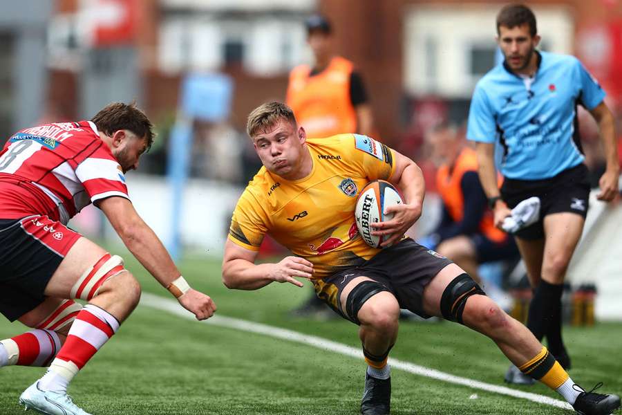 Leatherbarrow in action for his club Newcastle Leatherbarrow in action for his club Newcastle