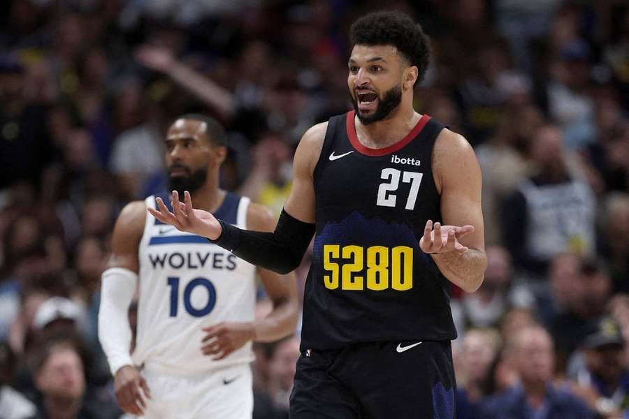 Jamal Murray a franchi la limite lors du deuxième match de la série face à Minnesota.