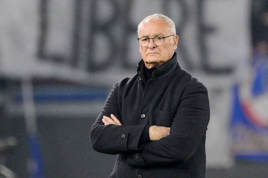 Claudio Ranieri durante Roma-Sampdoria in Coppa Italia