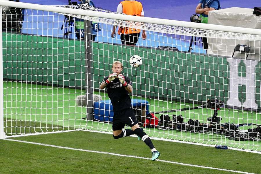 Karius engolindo um peru na final da Champions de 2018