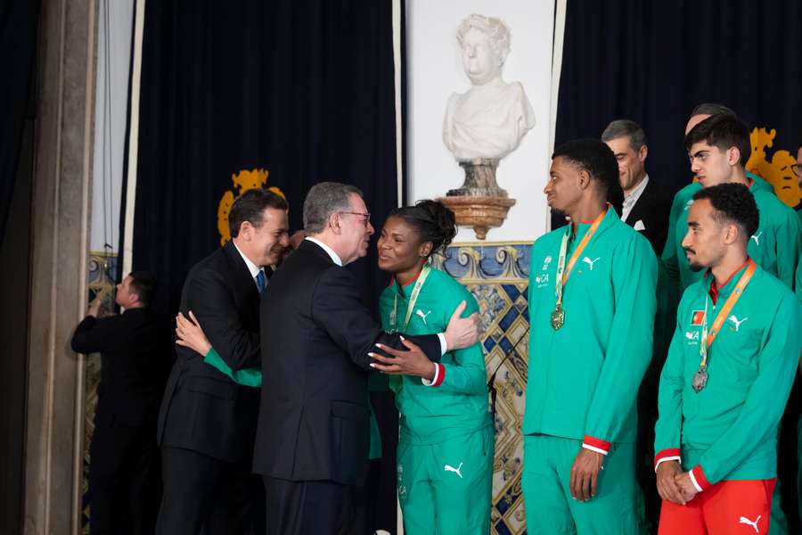 António José Seguro com Agate de Sousa, Gerson Baldé e Isaac Nader