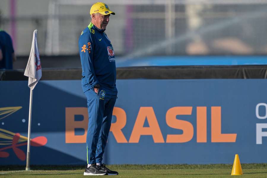 Ancelotti in allenamento