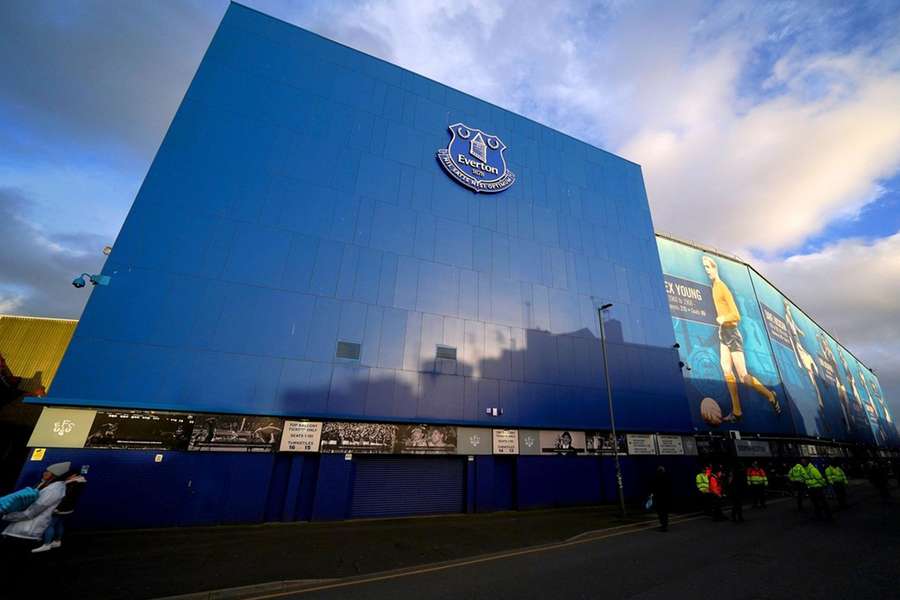 A view of Goodison Park, Everton's stadium