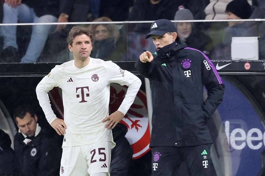 Thomas Müller (l.) und Thomas Tuchel (r.).