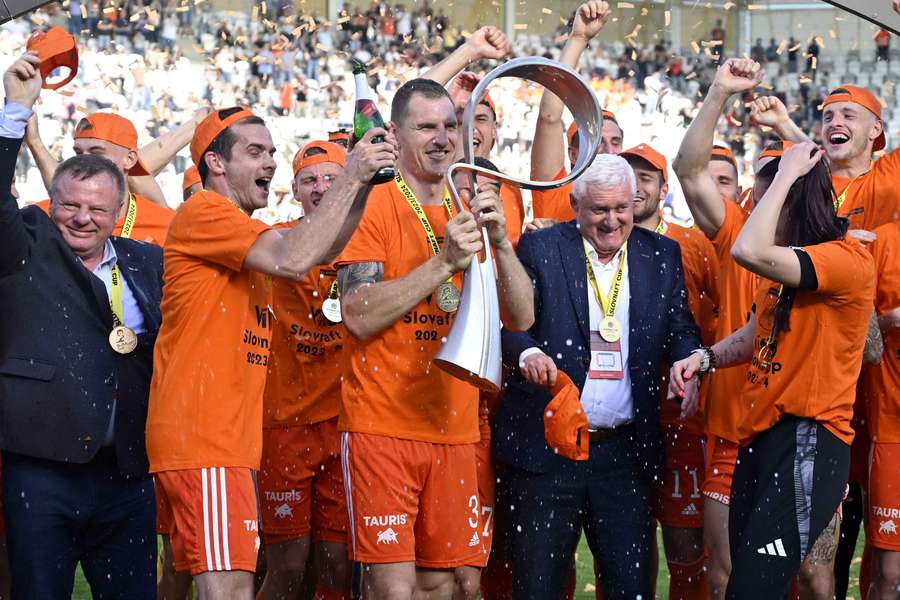 Ružomberčania sa radovali zo zisku Slovnaft Cupu pri poslednom finále hranom v Košiciach.