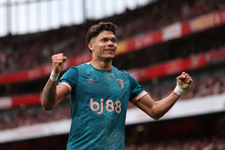 Evanilson fez o gol da primeira vitória do Bournemouth sobre o Arsenal em Londres 