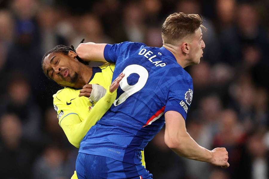 Liam Delap in action for Chelsea
