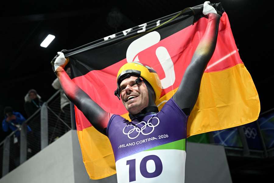 Christopher Grotheer nach seinem Silbermedaillen-Lauf 2026. Christopher Grotheer nach seinem Silbermedaillen-Lauf 2026.