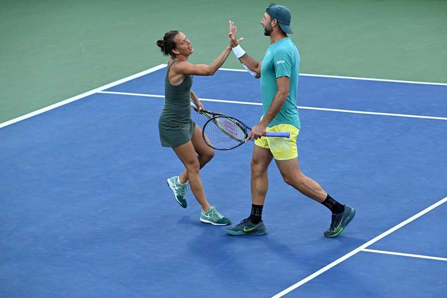 Barbora Strýcová a Santiago González během US Open