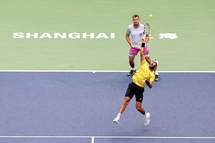 Rojer in actie in Shanghai