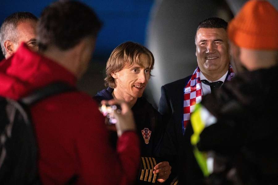 Luka Modric (C) will be integral to Croatia in Qatar