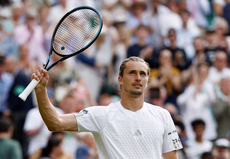 Alexander Zverev celebrates win
