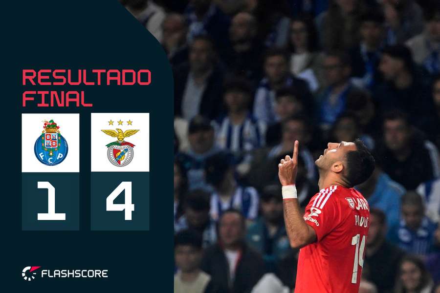 Pavlidis tornou-se o primeiro jogador do Benfica a fazer um hat-trick na casa do FC Porto