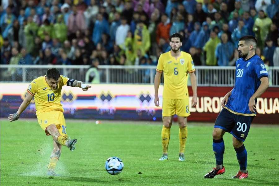 Nicolae Stanciu în meciul cu Kosovo