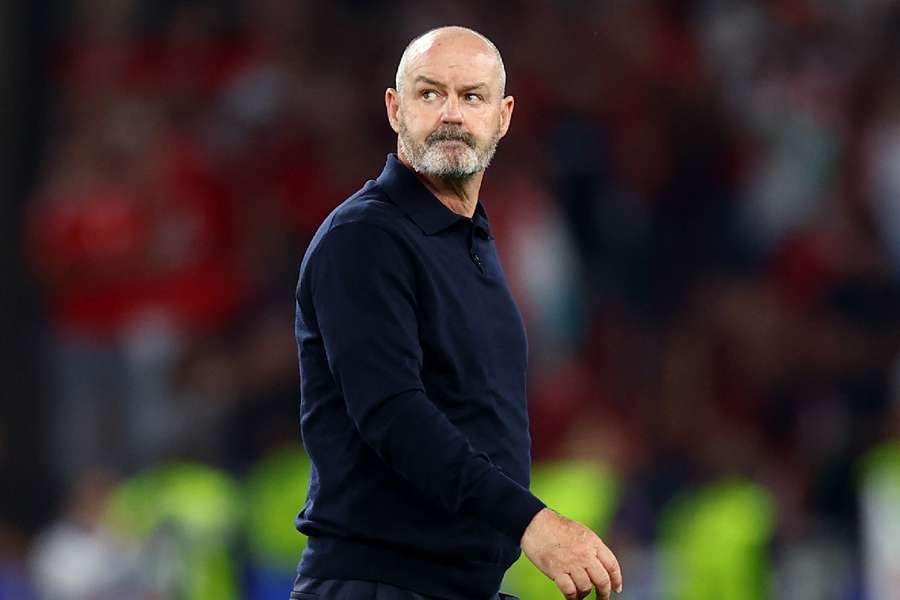 Steve Clarke looking on after Scotland knocked out of Euro 2024