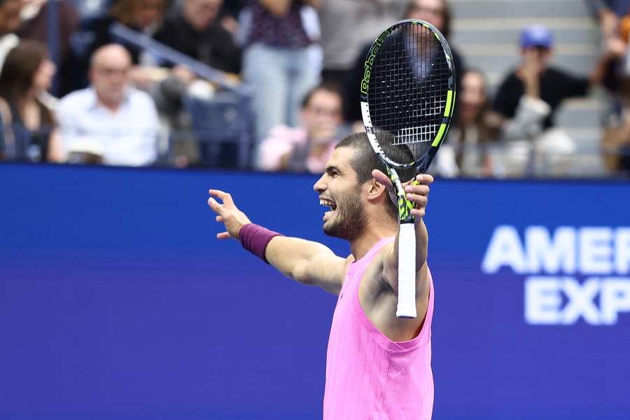 Alcaraz à l'US Open.