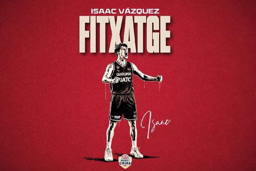 Anuncio de Isaac Vázquez con el Girona Anuncio de Isaac Vázquez con el Girona