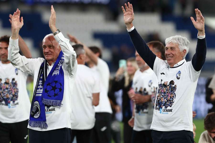Președintele Atalantei, Antonio Percassi, cu Gian Piero Gasperini Președintele Atalantei, Antonio Percassi, cu Gian Piero Gasperini