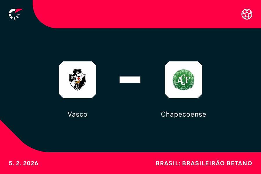 Vasco e Chapecoense se enfrentam no Rio de Janeiro