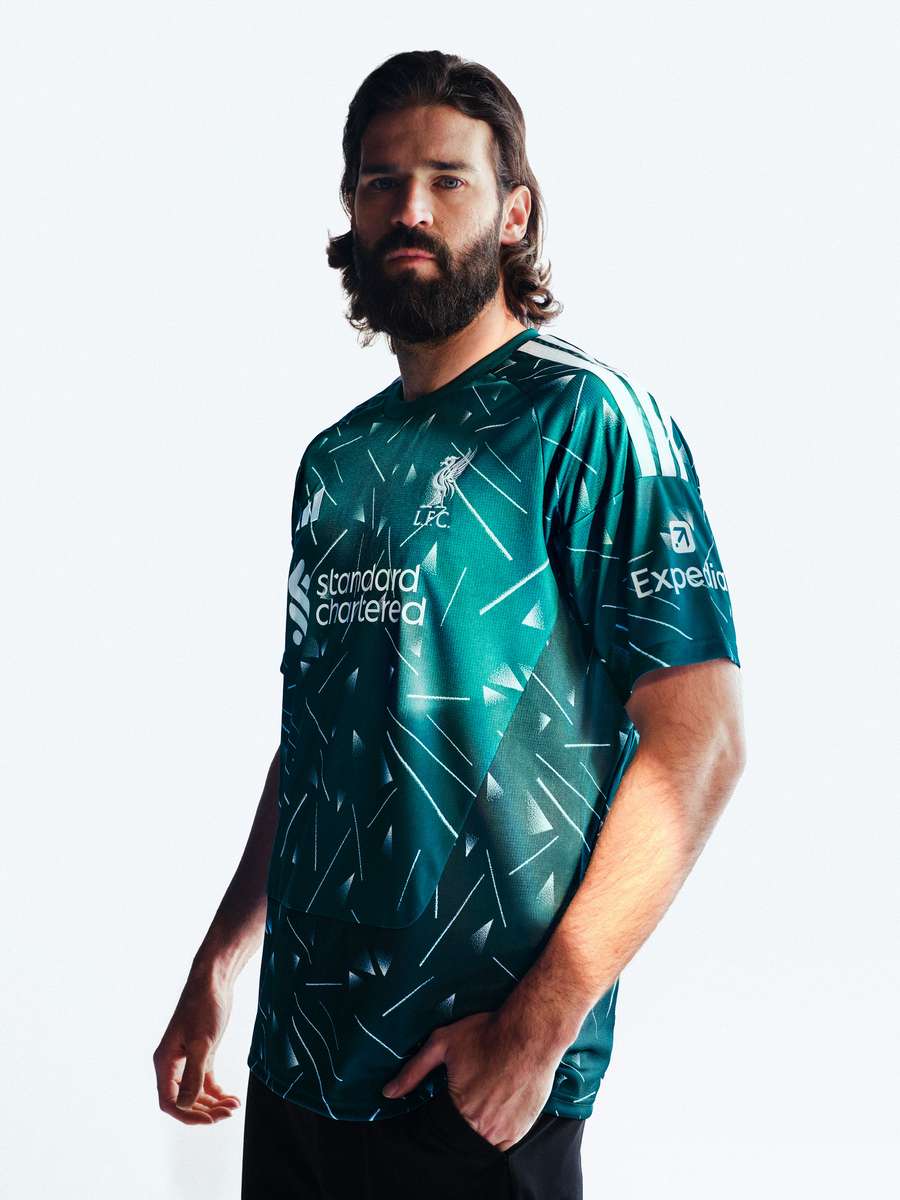 Alisson styles Liverpool's 2026/27 goalkeeper kit Alisson styles Liverpool's 2026/27 goalkeeper kit