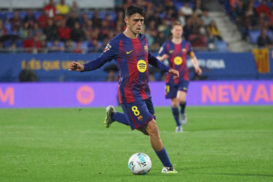 Pedri, en el último partido del Barça