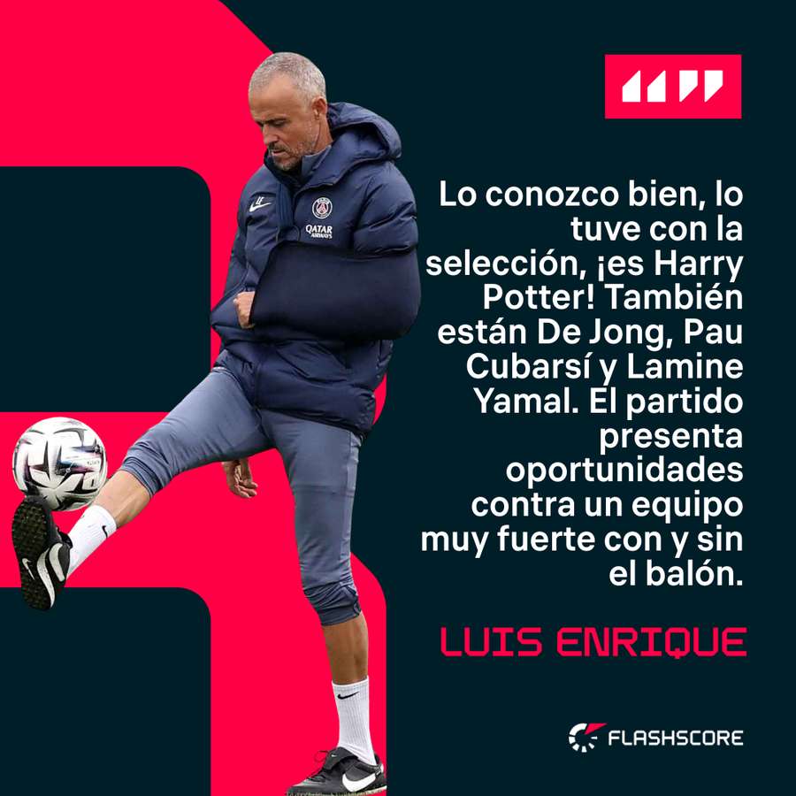 Las palabras de Luis Enrique en la previa