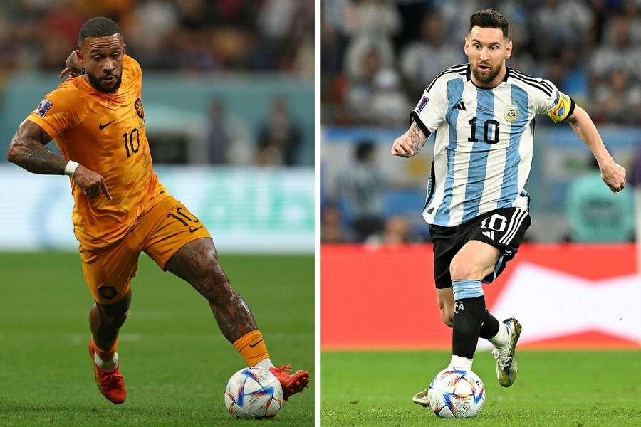 Depay e Messi duelarão pelas quartas de final de Copa do Mundo
