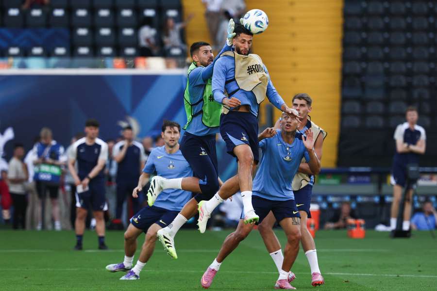 Guglielmo Vicario in training ahead of the UEFA Super Cup Guglielmo Vicario in training ahead of the UEFA Super Cup
