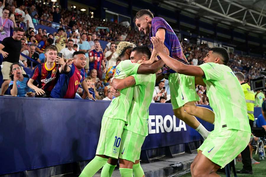I festeggiamenti del Barcellona