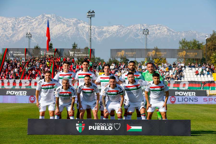 El once de Palestino en su último partido