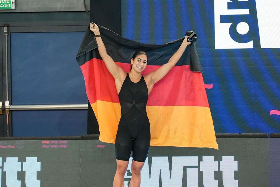 Elendt war nach ihrem Gold-Triumph über 200 Meter "begeistert"