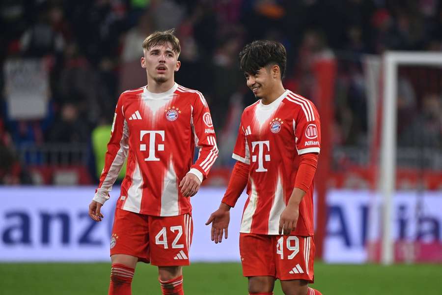 Karl a Cardozo v barvách Bayernu.