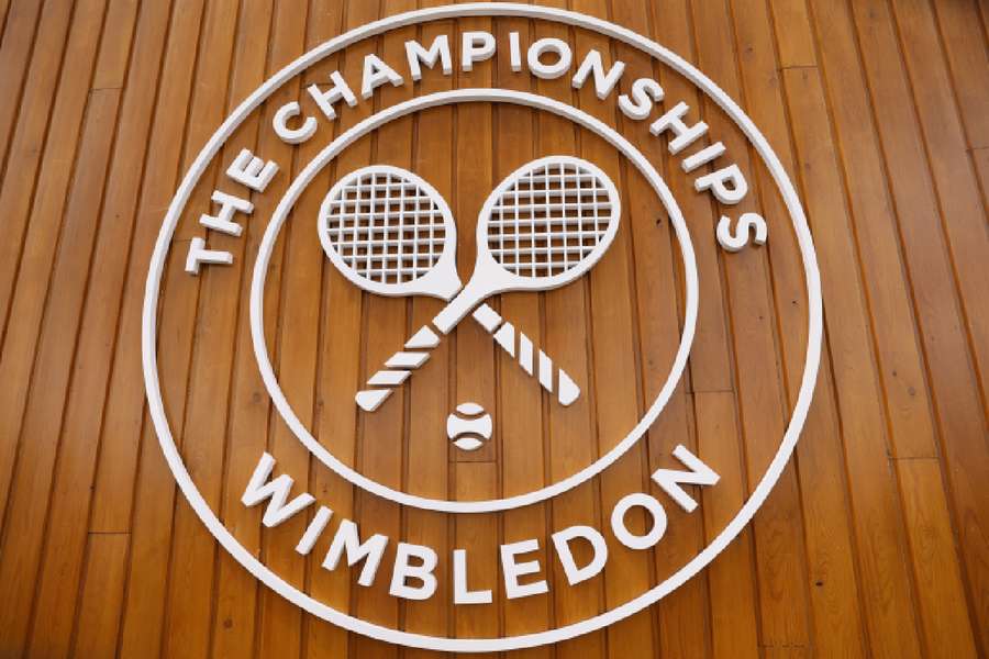 Wimbledon logo as seen inside the grounds