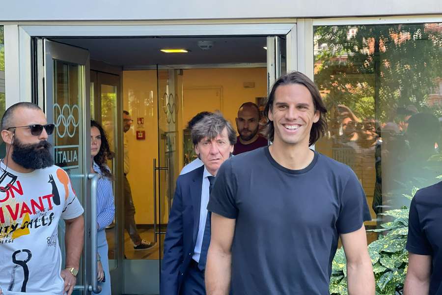 Yann Sommer em chegada à sede da Inter de Milão